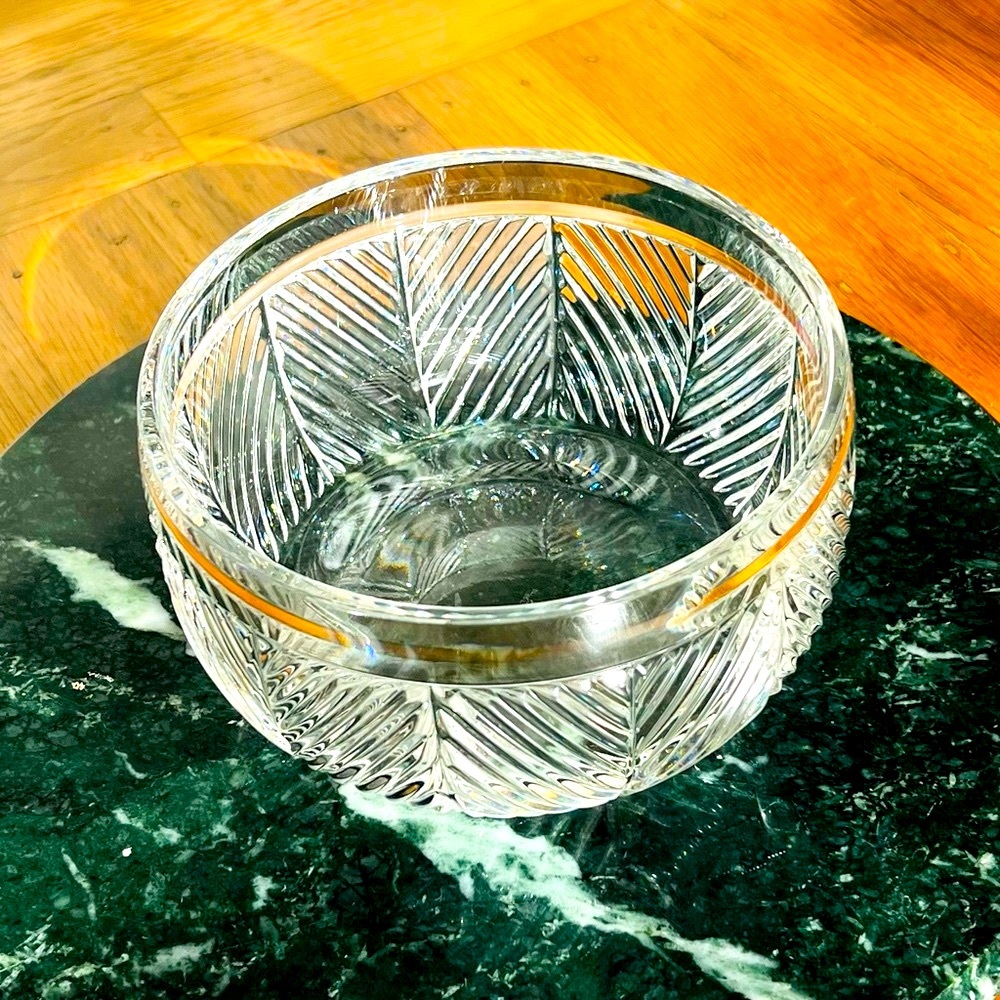 Ralph Lauren Crystal Herringbone Bowl